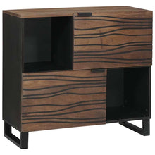Sideboard Braun 80 x 33 x 75 cm massives Mangoholz