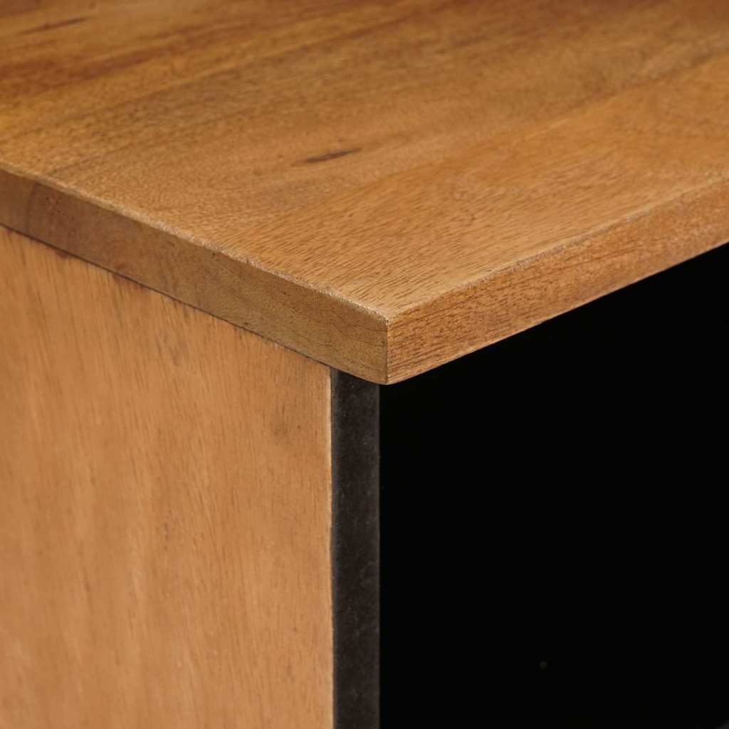 Nachttisch Hellbraun 40 x 33 x 46 cm massives Mangoholz