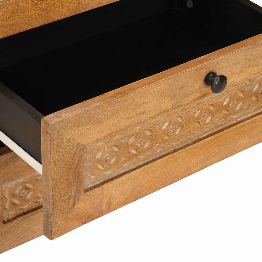 Nachttisch Hellbraun 50 x 33 x 60 cm massives Mangoholz