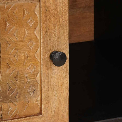 Couchtisch Hellbraun 100 x 54 x 40 cm massives Mangoholz