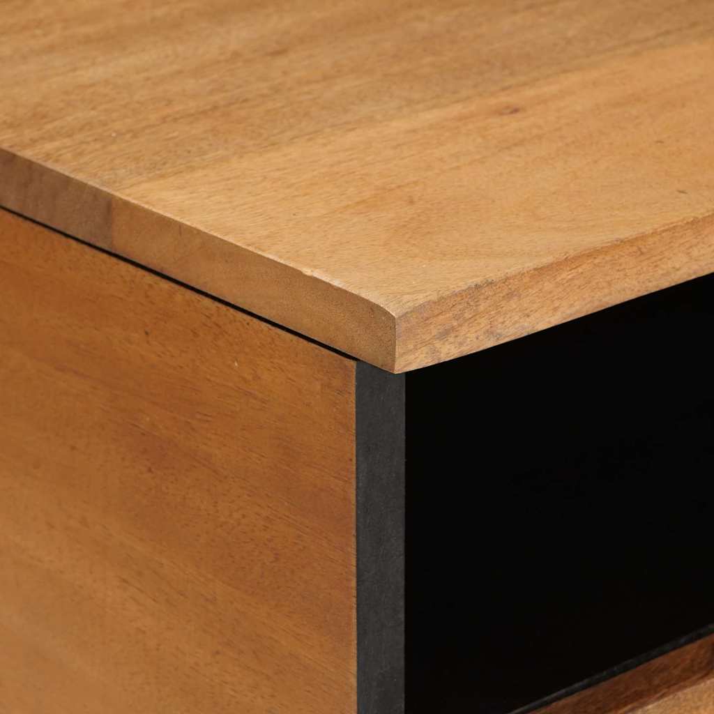 Couchtisch Hellbraun 80 x 54 x 40 cm massives Mangoholz