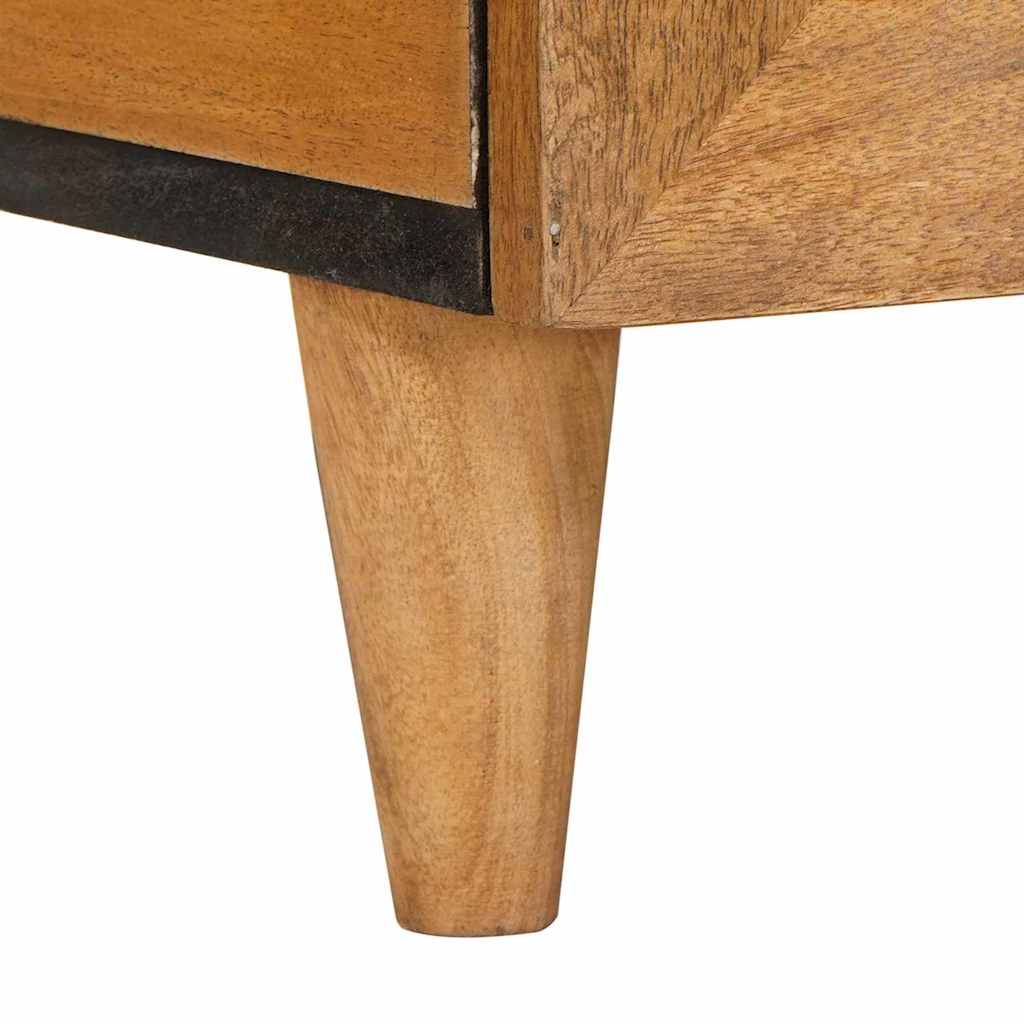 Couchtisch Hellbraun 80 x 54 x 40 cm massives Mangoholz