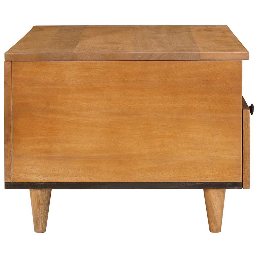 Couchtisch Hellbraun 80 x 54 x 40 cm massives Mangoholz