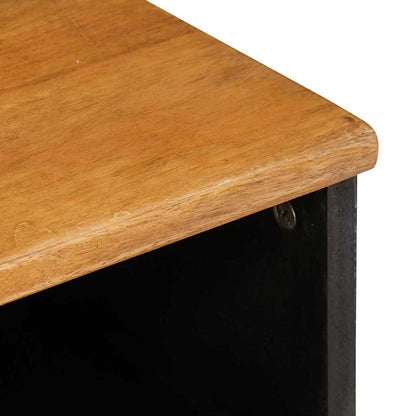 TV-Schränk Hellbraun 80 x 33 x 46 cm massives Mangoholz