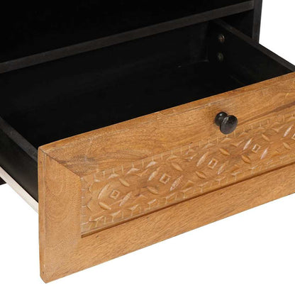 TV-Schränk Hellbraun 80 x 33 x 46 cm massives Mangoholz