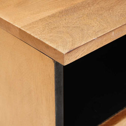 TV-Schränk Hellbraun 100 x 33 x 46 cm massives Mangoholz