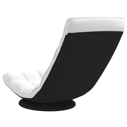 Bodenstuhl Drehbar Weiß 70x51x79 cm Stoff