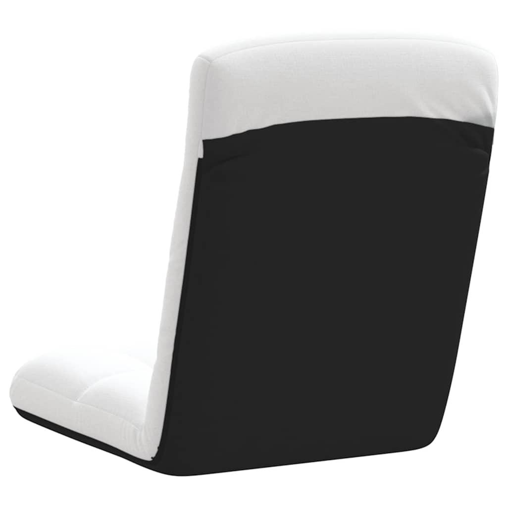 Bodenstuhl Faltbar Weiß 71x51x62 cm Stoff