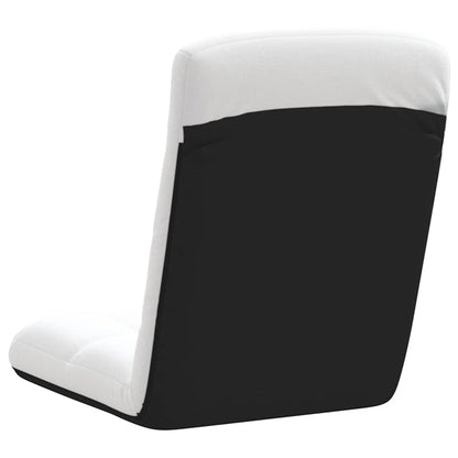 Bodenstuhl Faltbar Weiß 71x51x62 cm Stoff