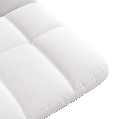 Bodenstuhl Faltbar Weiß 71x51x62 cm Stoff