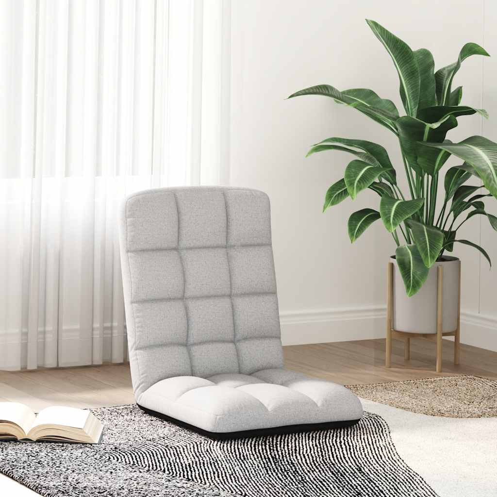 Bodenstuhl Faltbar Wolkengrau 71x51x62 cm Stoff