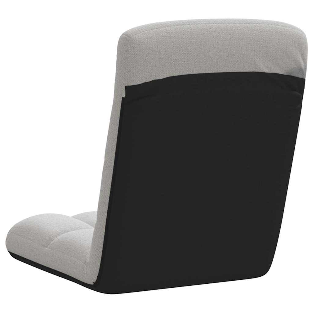 Bodenstuhl Faltbar Wolkengrau 71x51x62 cm Stoff