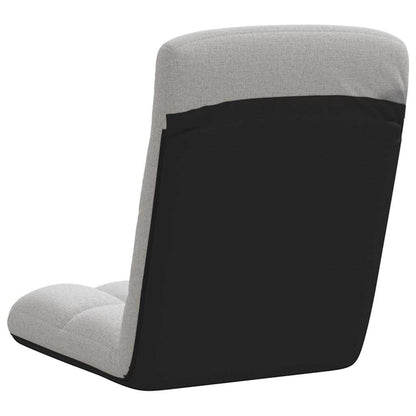 Bodenstuhl Faltbar Wolkengrau 71x51x62 cm Stoff