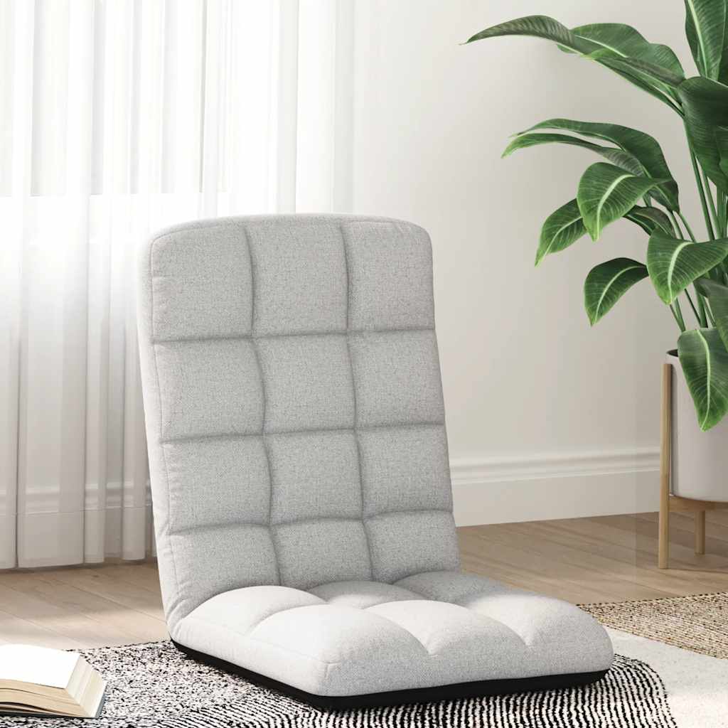 Bodenstuhl Faltbar Wolkengrau 71x51x62 cm Stoff