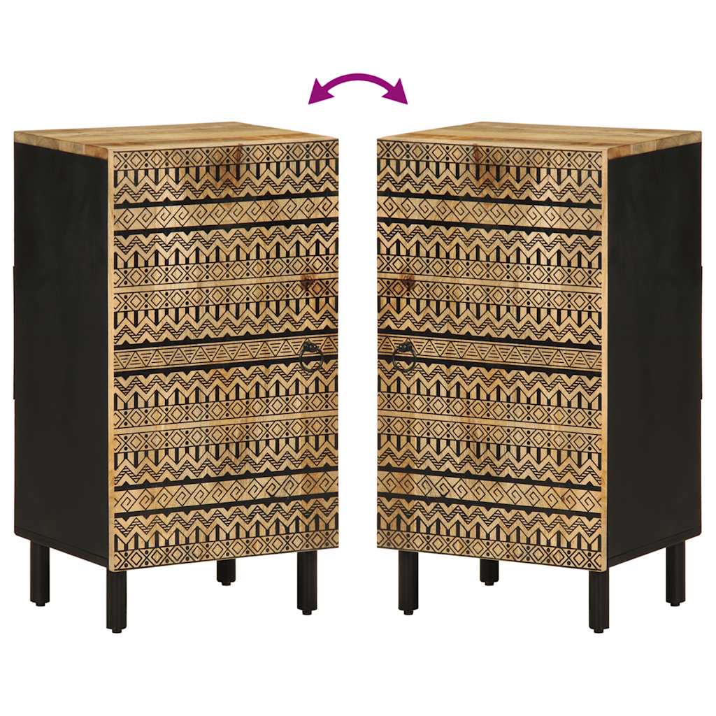 Sideboard 40x33,5x75 cm Raues Mangoholz