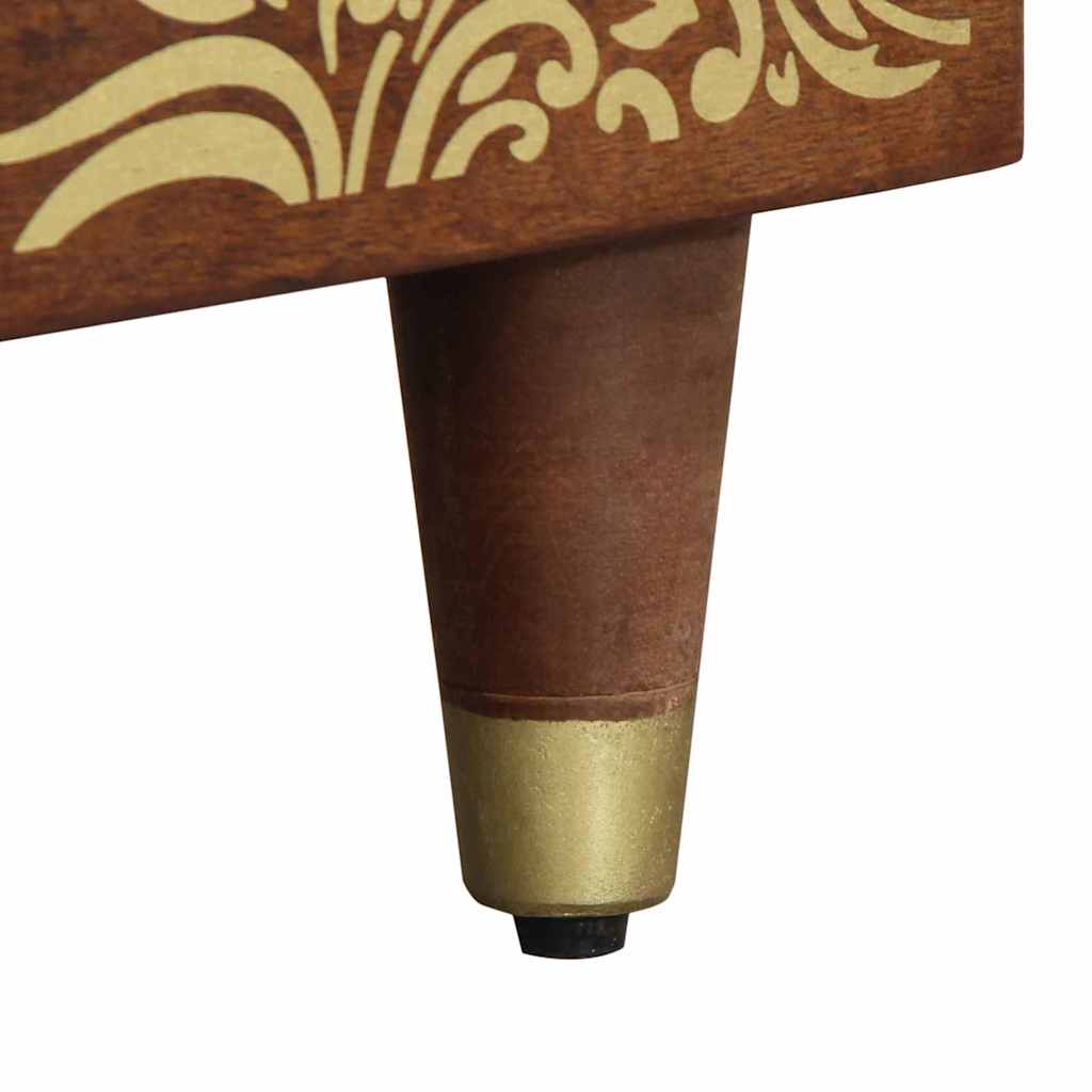 Couchtisch Honigbraun 80 x 50 x 40 cm massives Mangoholz