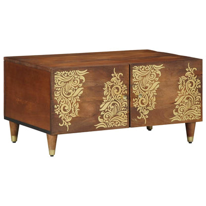 Couchtisch Honigbraun 80 x 50 x 40 cm massives Mangoholz