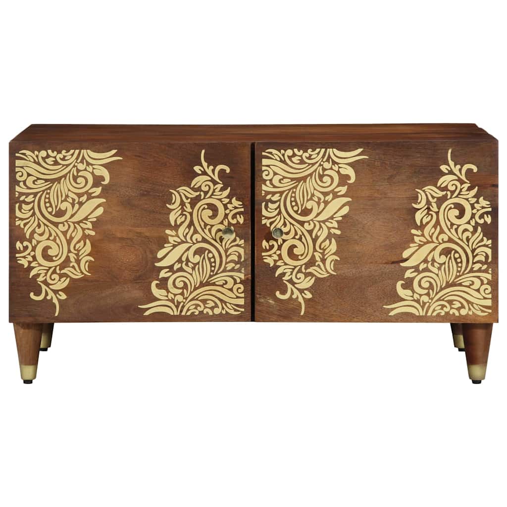 Couchtisch Honigbraun 80 x 50 x 40 cm massives Mangoholz