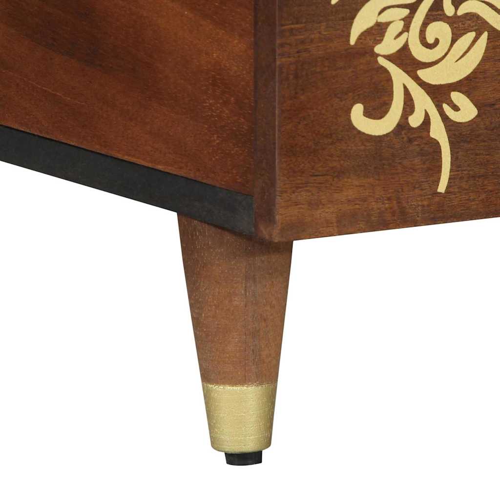 Couchtisch Honigbraun 100 x 54 x 40 cm massives Mangoholz