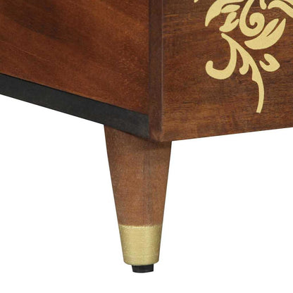 Couchtisch Honigbraun 100 x 54 x 40 cm massives Mangoholz