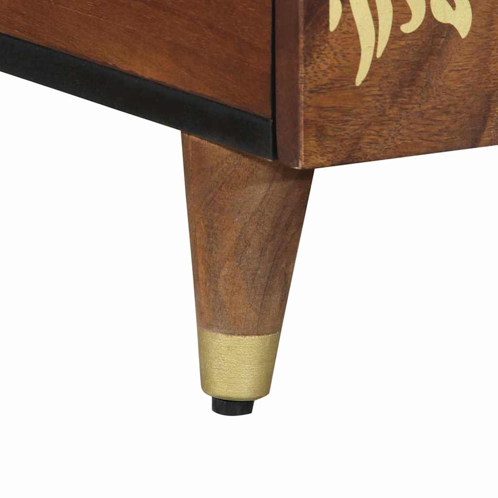 Couchtisch Honigbraun 80 x 54 x 40 cm massives Mangoholz