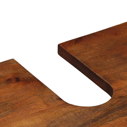 Waschbeckenunterschrank mit Speicher Honigbraun 62 x 33 x 58 cm