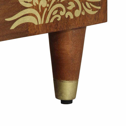 Waschbeckenunterschrank mit Speicher Honigbraun 62 x 33 x 58 cm