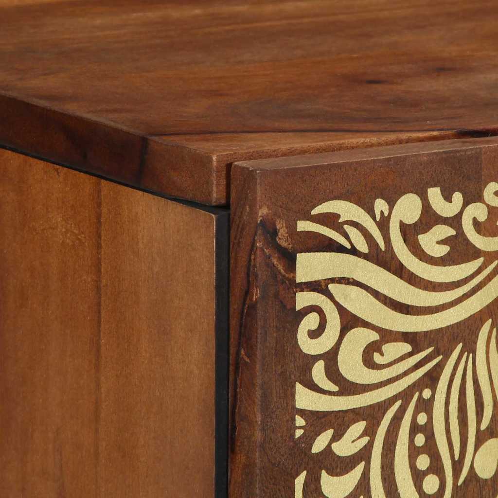 Badezimmer-Wandschrank mit Speicher Honigbraun 38 x 33 x 48 cm