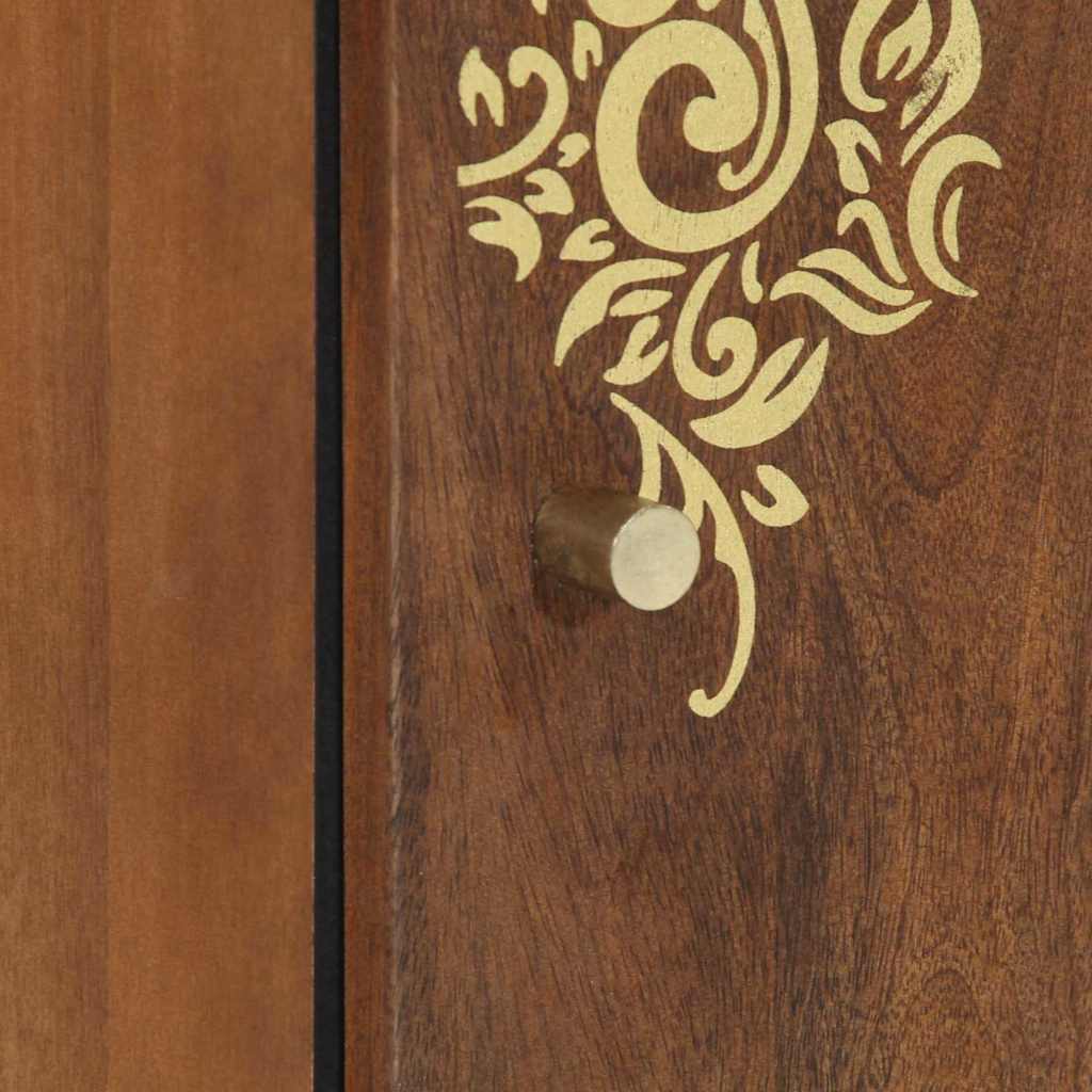 Badezimmer-Wandschrank mit Speicher Honigbraun 38 x 33 x 48 cm