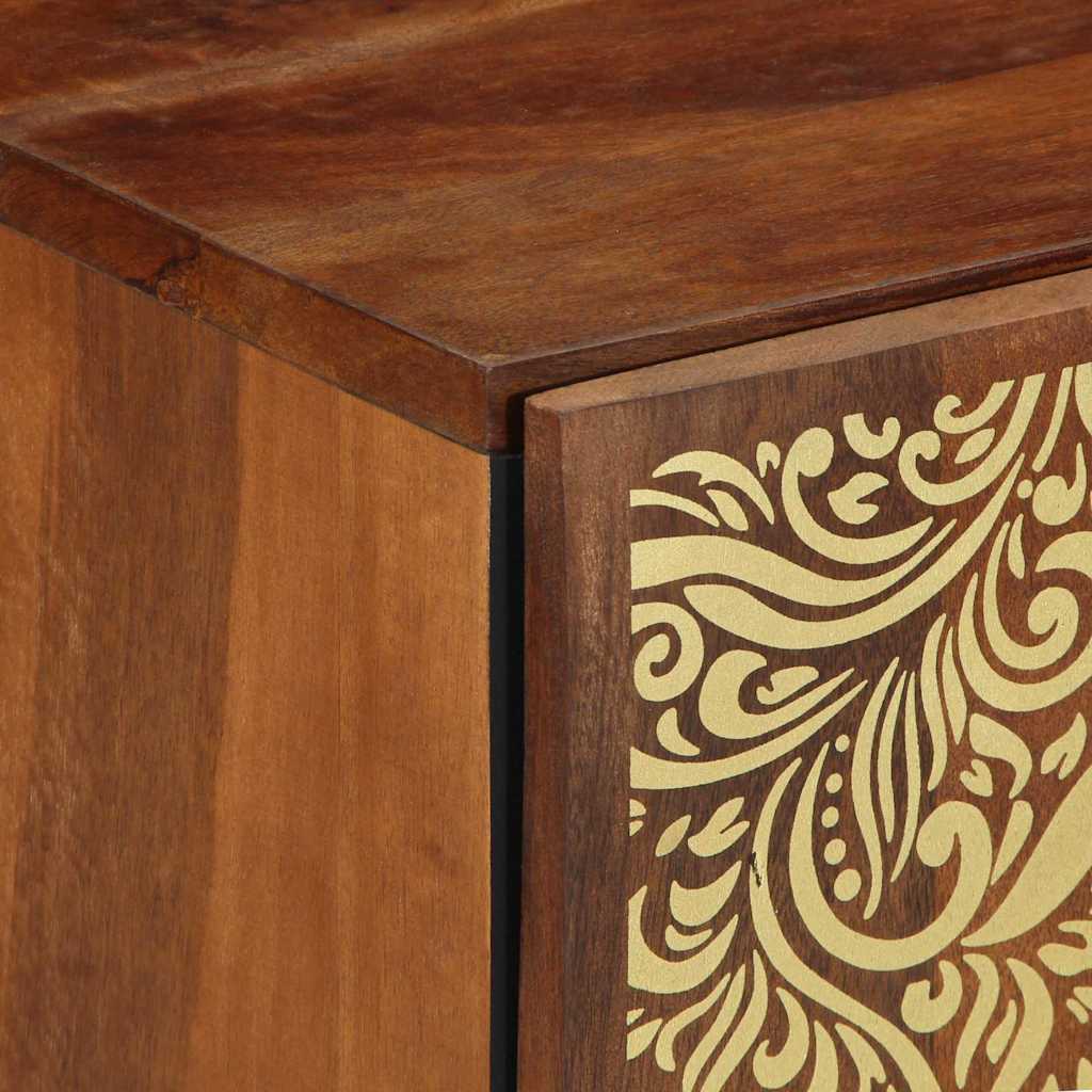 Badezimmer Schrank Honigbraun 38 x 33 x 58 cm Massivholz Mango