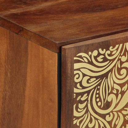 Badezimmer Schrank Honigbraun 38 x 33 x 58 cm Massivholz Mango