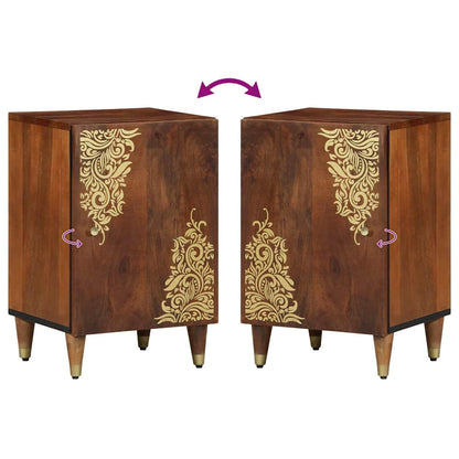 Badezimmer Schrank Honigbraun 38 x 33 x 58 cm Massivholz Mango