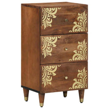 Sideboard mit Regal Braun 40 x 33.5 x 75 cm Massivholz Mango