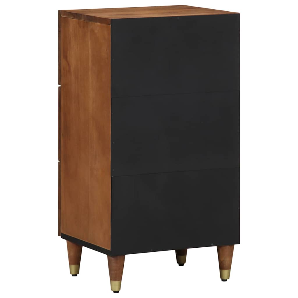 Sideboard mit Regal Braun 40 x 33.5 x 75 cm Massivholz Mango
