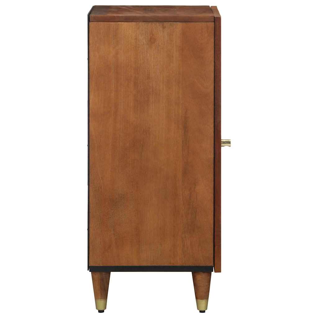 Sideboard mit Regal Braun 40 x 33.5 x 75 cm Massivholz Mango