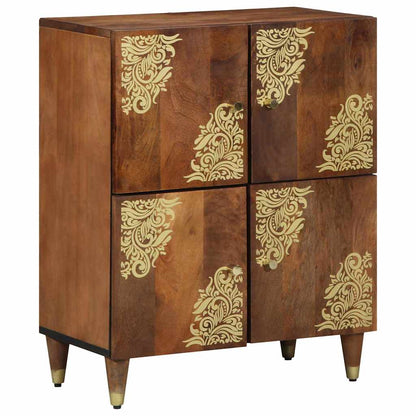 Sideboard mit Regal Braun 60 x 33 x 75 cm Massivholz Mango