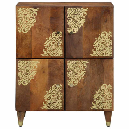 Sideboard mit Regal Braun 60 x 33 x 75 cm Massivholz Mango