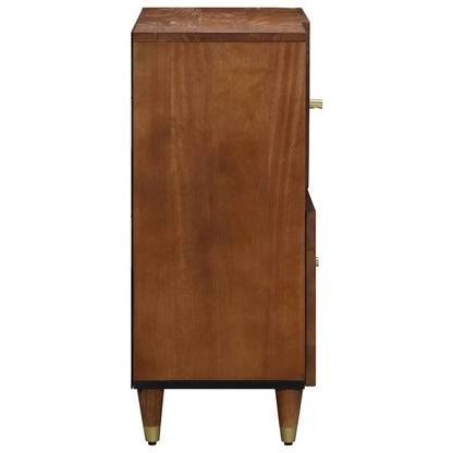 Sideboard mit Regal Braun 80 x 33.5 x 75 cm Massivholz Mango