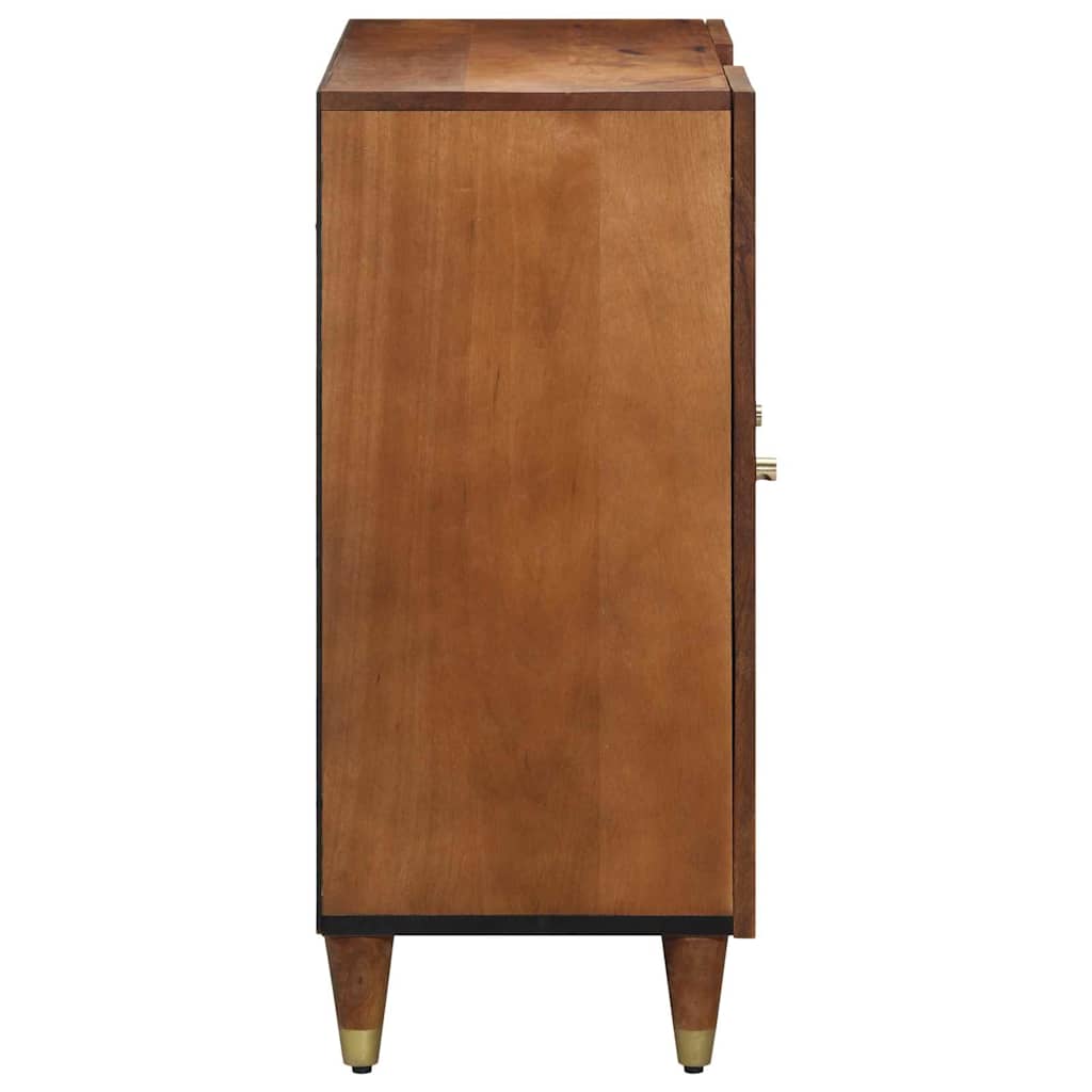 Sideboard mit Regal Braun 90 x 33.5 x 75 cm Massivholz Mango