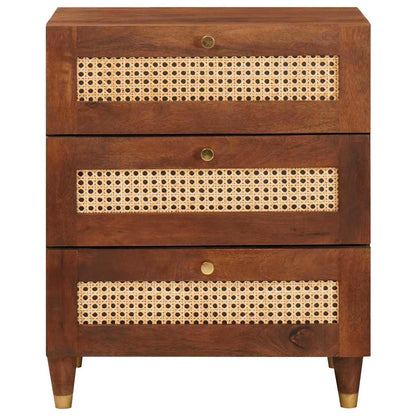 Nachttische Braun 50 x 33 x 60 cm Massivholz Mango