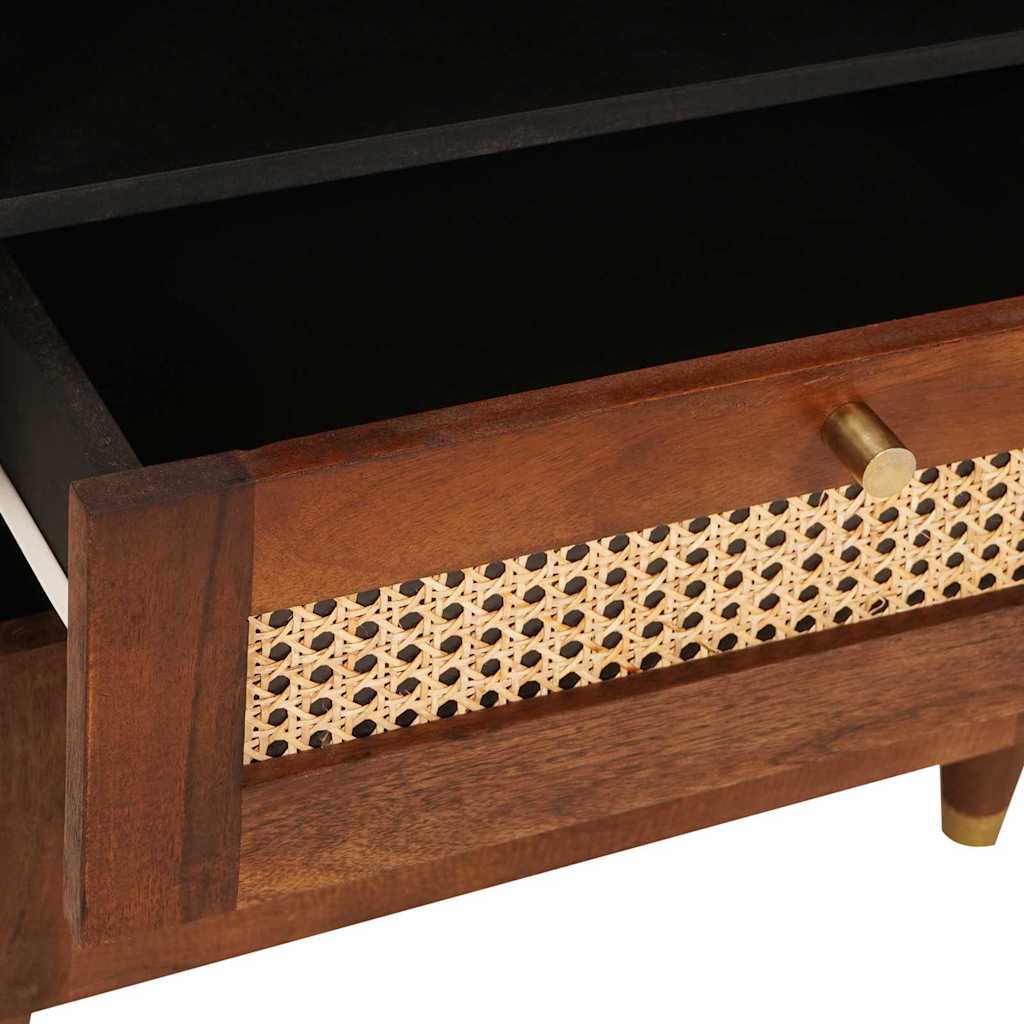 Nachttische Braun 50 x 33 x 60 cm Massivholz Mango