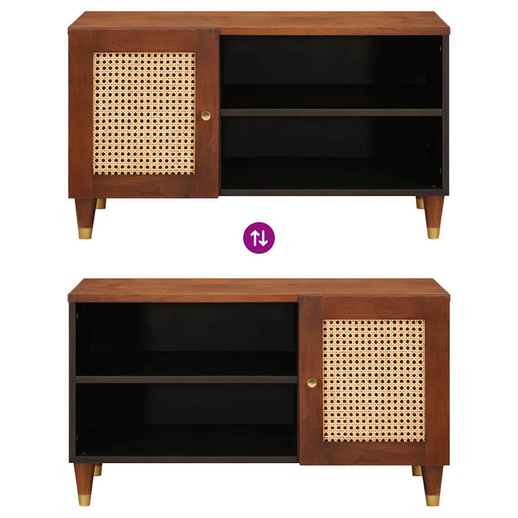 Medienlagerung Schränke & Regale mit Tür Braun 80 x 31,5 x 46 cm