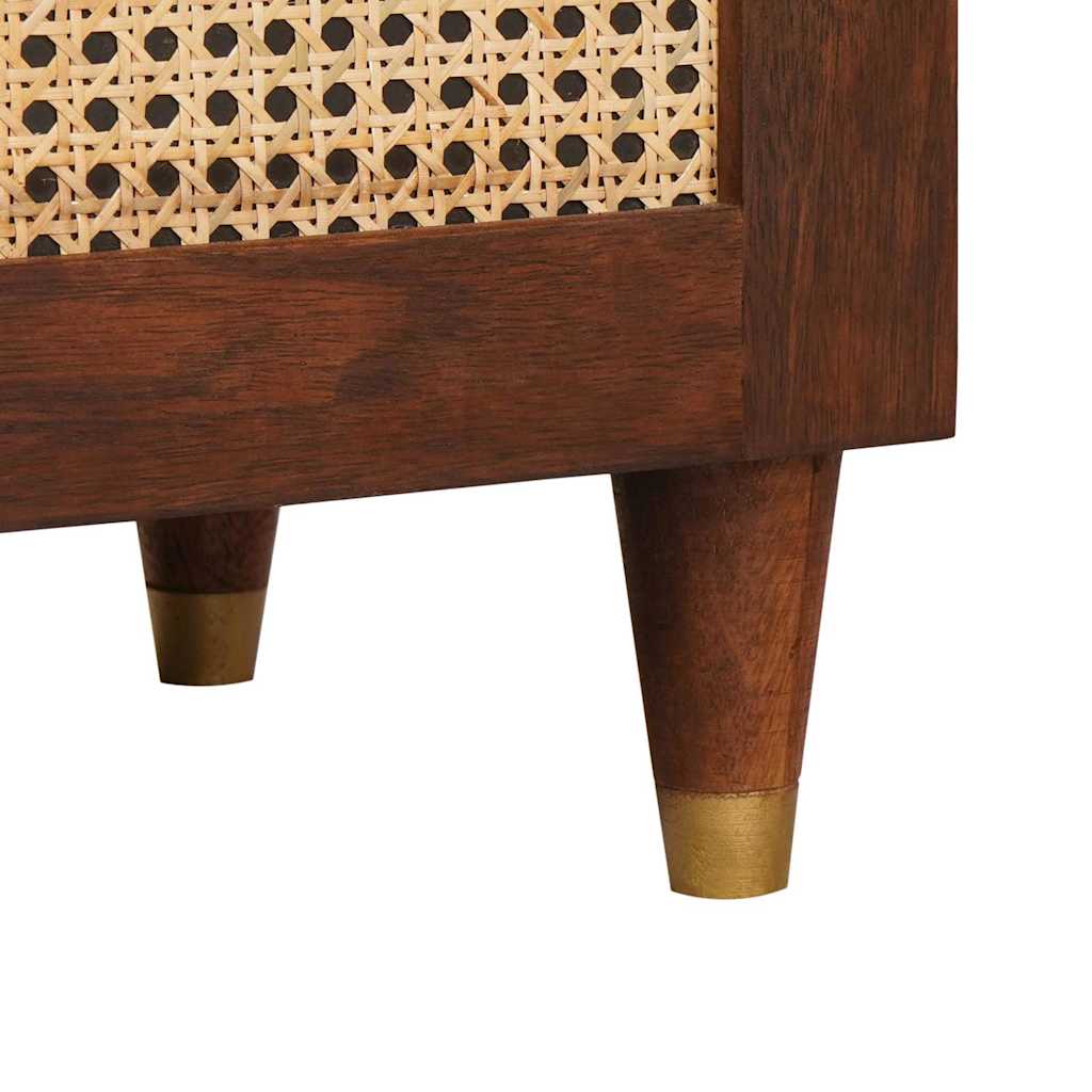 Waschbeckenunterschrank mit Regal mit Tür Braun 62 x 33 x 58 cm