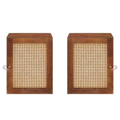 Badezimmer Schrank mit Regal mit Tür Braun 38 x 33,5 x 48 cm