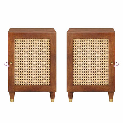 Badezimmer Schrank mit Regal mit Tür Braun 38 x 33.5 x 58 cm