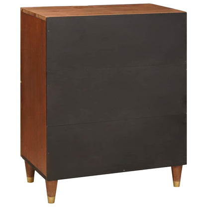 Sideboard Braun 60 x 33.5 x 75 cm Rohr und massives Mangoholz