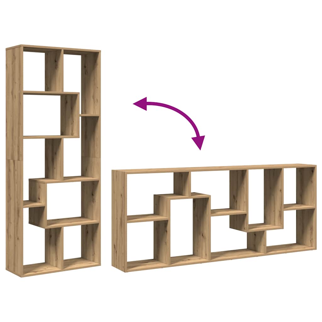 Raumteiler-Bücherregal Artisan-Eiche 67x25x161,5 cm
