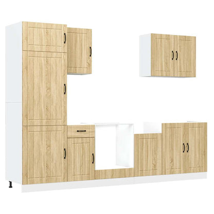 7-tlg. Küchenschrank-Set Lucca Sonoma-Eiche Holzwerkstoff