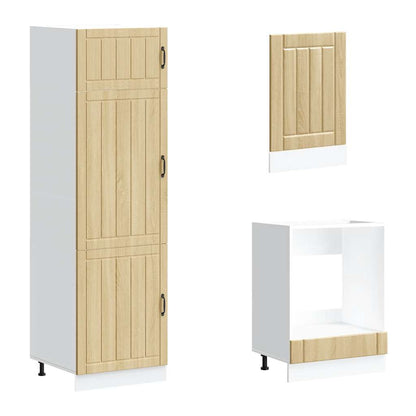 7-tlg. Küchenschrank-Set Lucca Sonoma-Eiche Holzwerkstoff