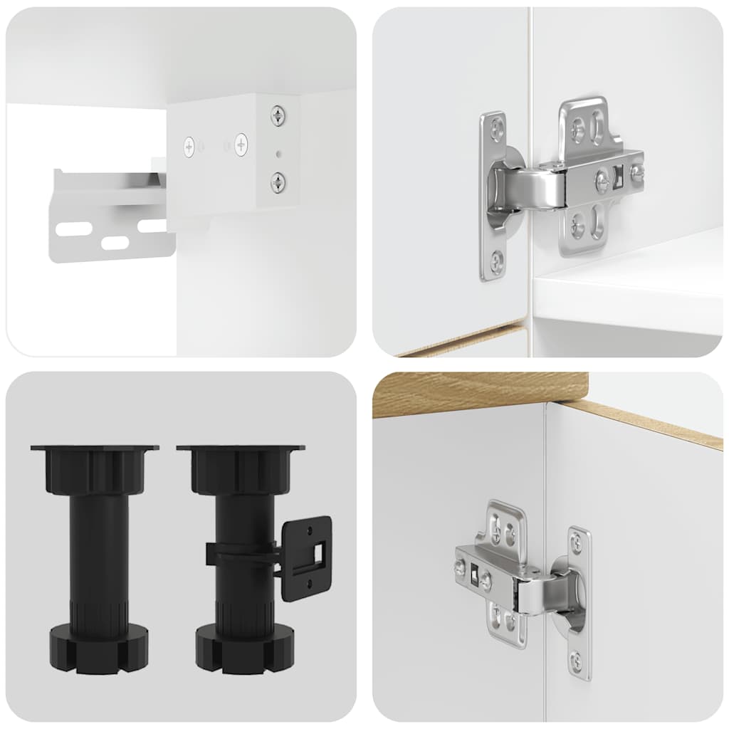 7-tlg. Küchenschrank-Set Lucca Sonoma-Eiche Holzwerkstoff